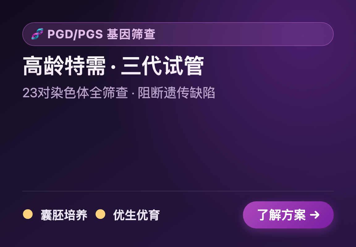 三代试管PGD/PGS基因筛查